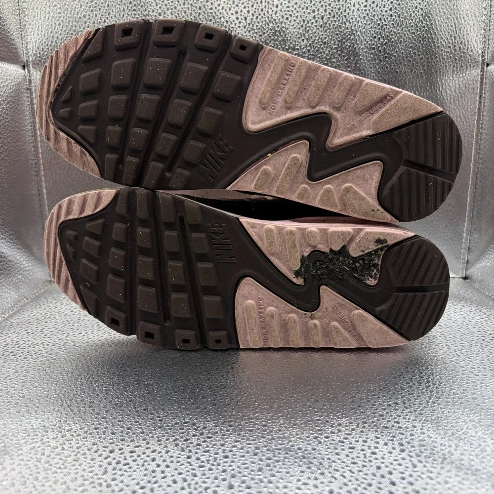 Size 5.5Y Nike Air Max 90 LTR (GS) Smokey Mauve Kids Sneakers CD6864-201